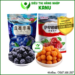 Ô mai xí muội cherry và việt quất 428g, omai ăn vặt ngon rẻ