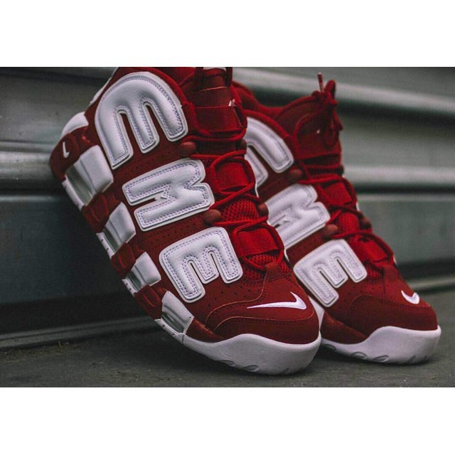 Giày Thể Thao NIKE AIR MORE UPTEMPO Đỏ Chữ Trắng (FULL BOX)_Giaysneaker