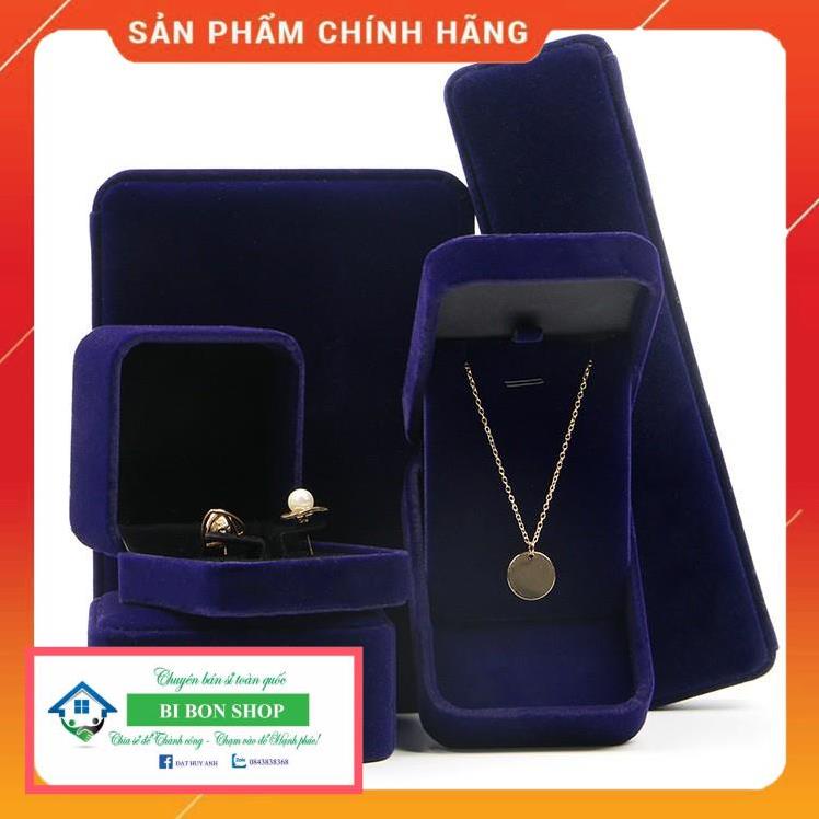 *HOT* [H4N4-Giá xưởng] COMBO 20 Hộp dây chuyền - Hộp đựng trang sức bọc nhung cao cấp kiểu nắp gập