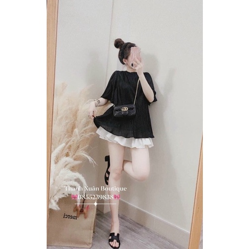 Áo dập ly tay lỡ quảng châu