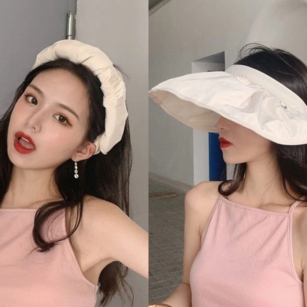 Mũ Lưỡi Trai Hở Chóp Chống Nắng 5 Màu Tùy Chọn Phong Cách Hàn Quốc Cho Nữ