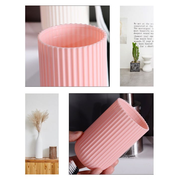 Hộp Đựng Bàn Chải Đánh Răng Họa Tiết Kẻ Sọc Dọc Tiện Lợi Khi Đi Du Lịch