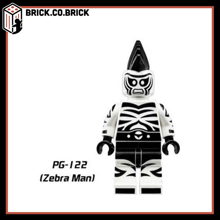Non Lego Super Hero Batman Movie Đồ Chơi Lắp Ráp Siêu Anh Hùng Zebra Man Alfred Mister Freeze Gordon Magpie Mayor PG8039