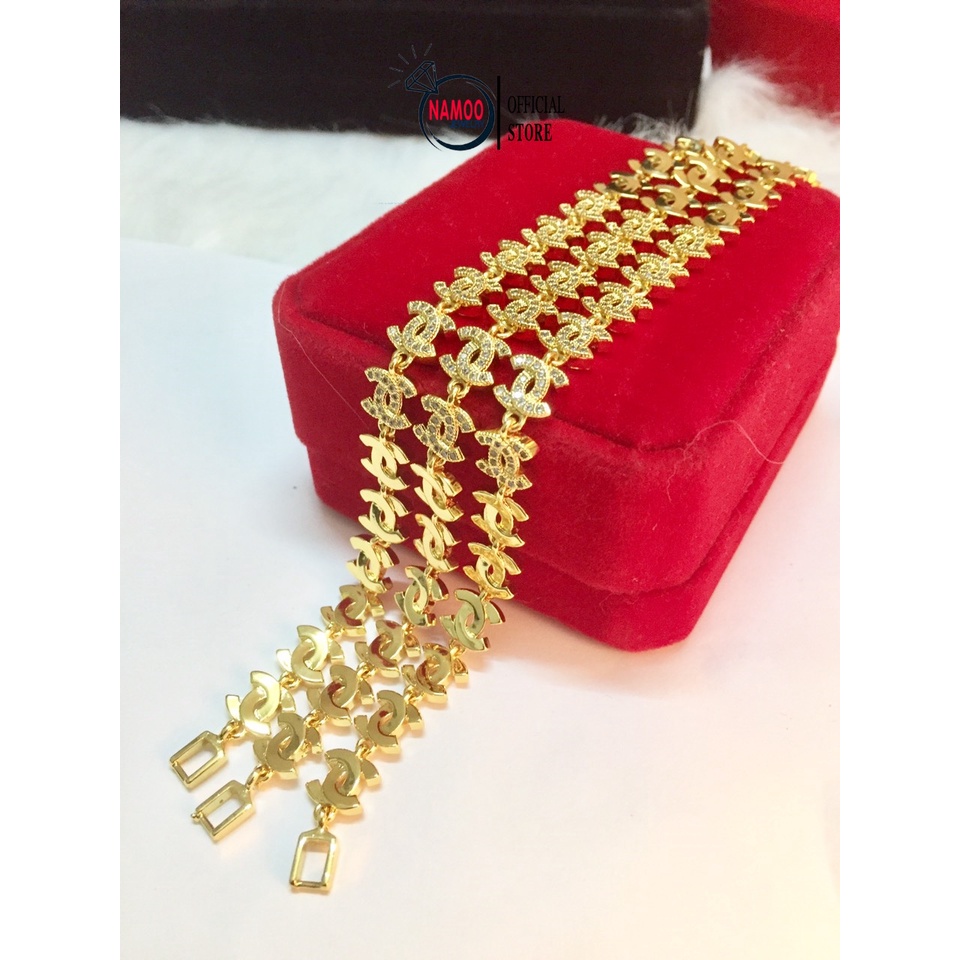 Lắc Tay Nữ Mạ Vàng, Vòng Tay Đẹp L255 Hàng Cao Cấp Namoo jewelry