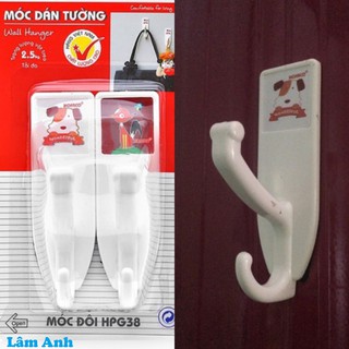 Combo 2 móc dán tường 2 tầng dày