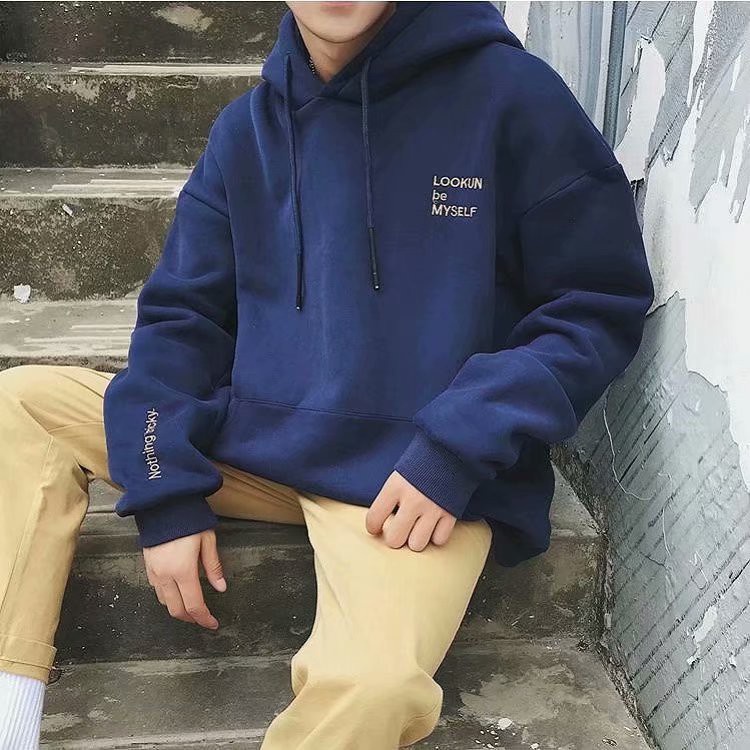 Áo Hoodie Dáng Rộng Phong Cách Hàn Quốc Mới Size M-2XL Cho Nam