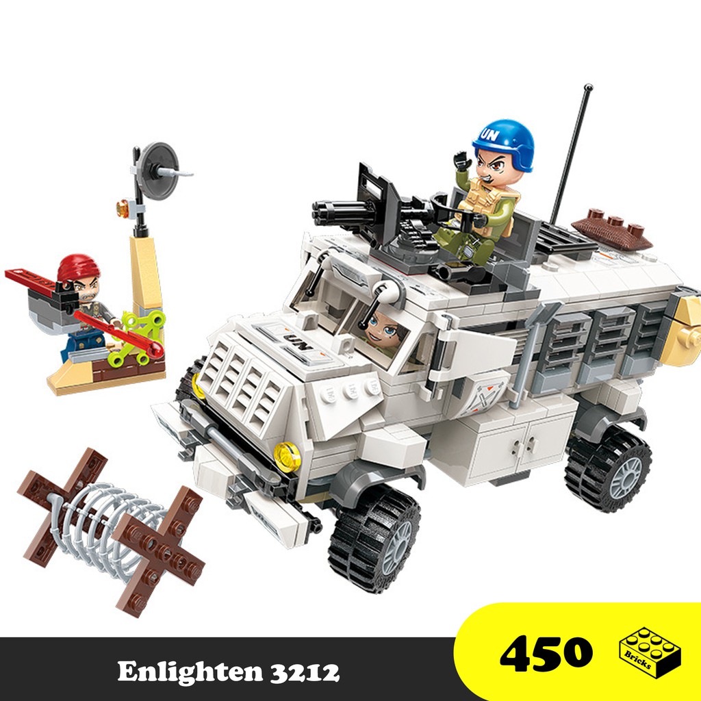 Đồ chơi lắp ráp Xe Jeep địa hình - Enlighten 3212 Jeep Car - Xếp hình thông minh - Đồ chơi trí tuệ