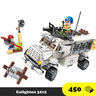 Đồ chơi lắp ráp Xe Jeep địa hình - Enlighten 3212 Jeep Car - Xếp hình thông minh - Đồ chơi trí tuệ