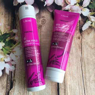 CẶP DẦU GỘI VÀ HẤP DẦU BỔ SUNG SẮC TỐ CHO TÓC NHUỘM MÀU TÍM LAKME 300ML + 250ml