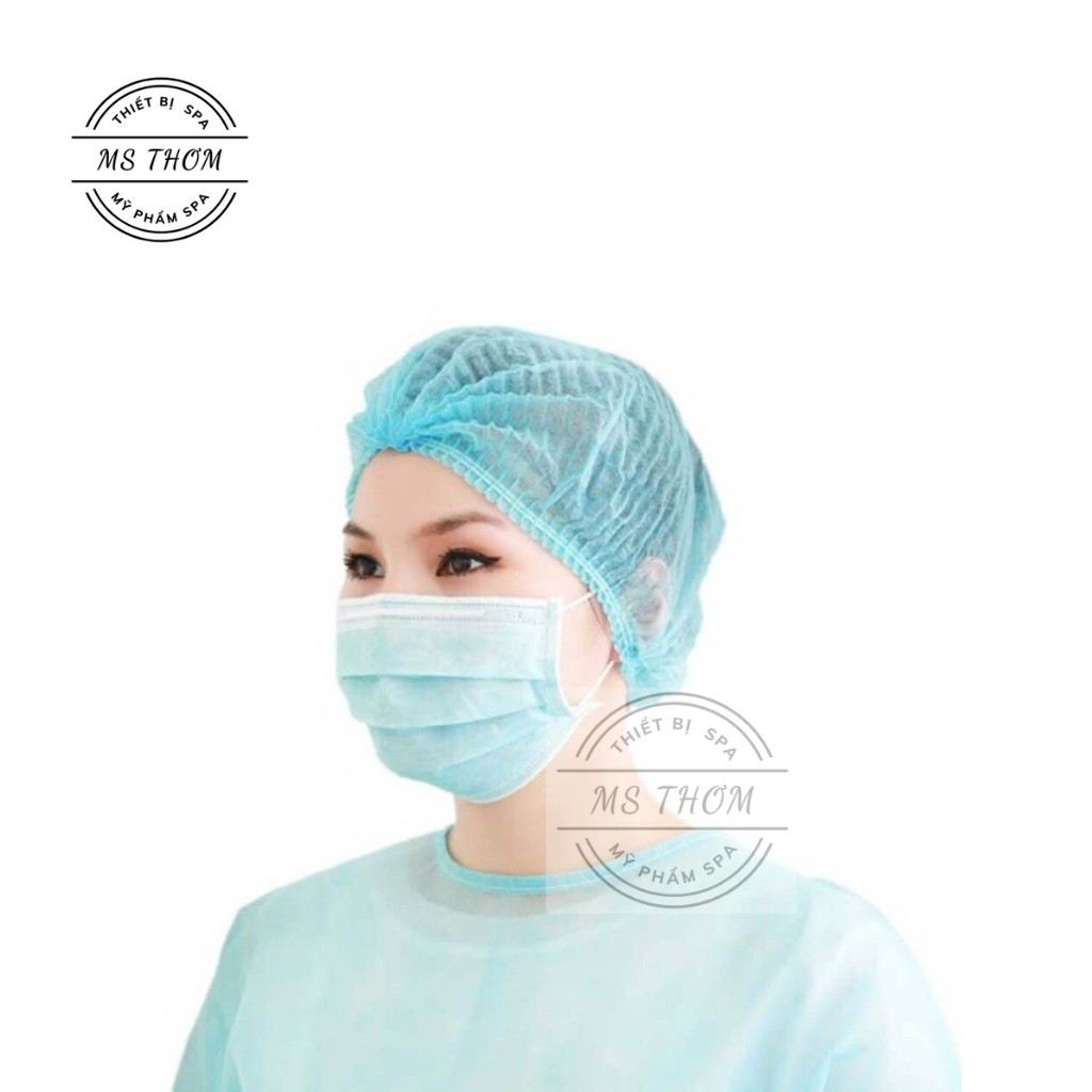Bao trùm đầu con sâu 100 cái (màu xanh)