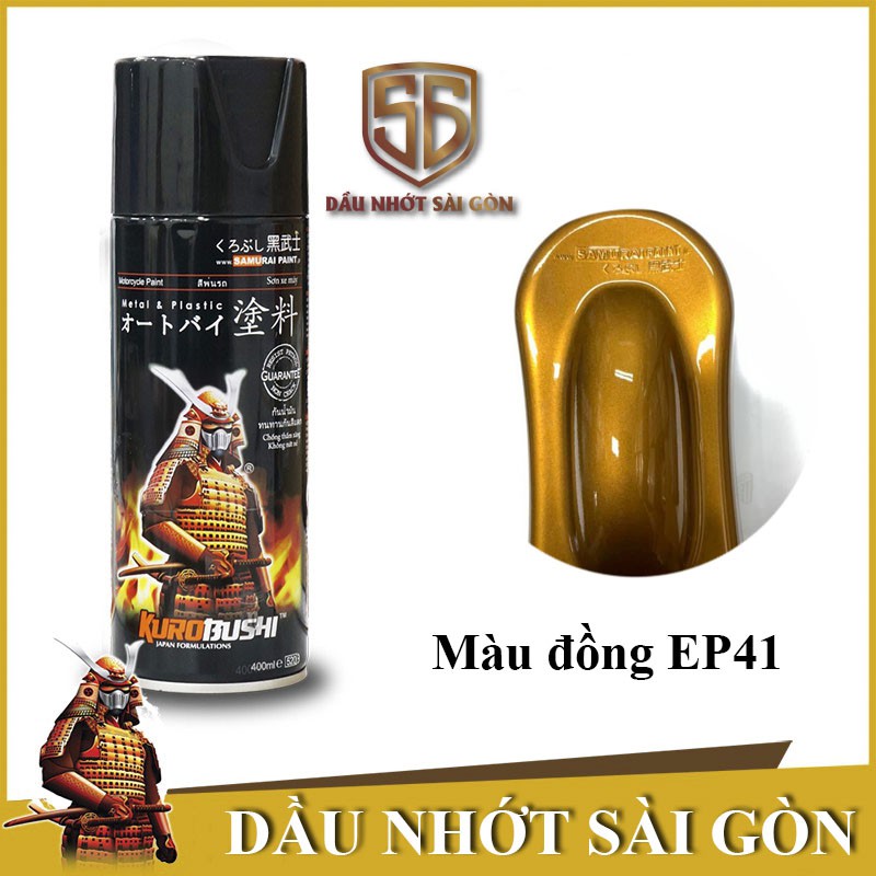 EP41 _ Sơn xit Samurai EP41 màu đồng lốc máy _ Bronze