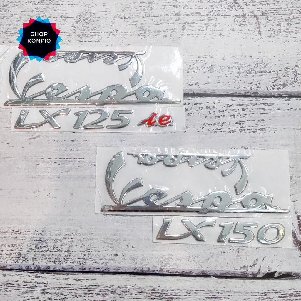 Bộ Tem Decal Vespa Lx 125 ie, Lx 150 Dập Nổi Chống Thấm Nước Chống Bay Màu
