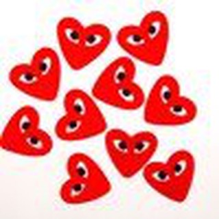 Red Heart - Patch ủi sticker vải trái tim đỏ