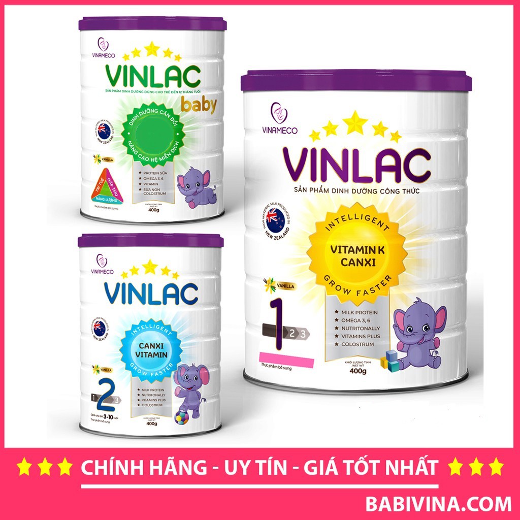 Sữa bột Vinlac số 2 - 900g (Dành cho bé 3-10 tuổi)
