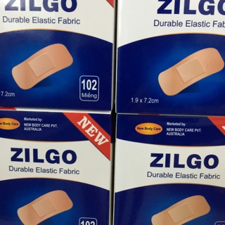 Băng keo cá nhân zilgo (hộp 102 miêng)