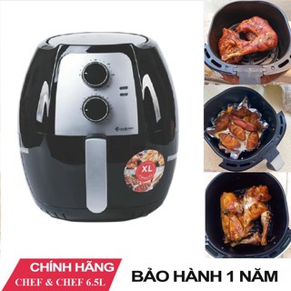 NỒI CHIÊN KHÔNG DẦU CHEF&amp;CHEF 7,7L vs 6,5L và 5,5L BẢO HÀNH 12 THÁNG (Shopgiadung102)