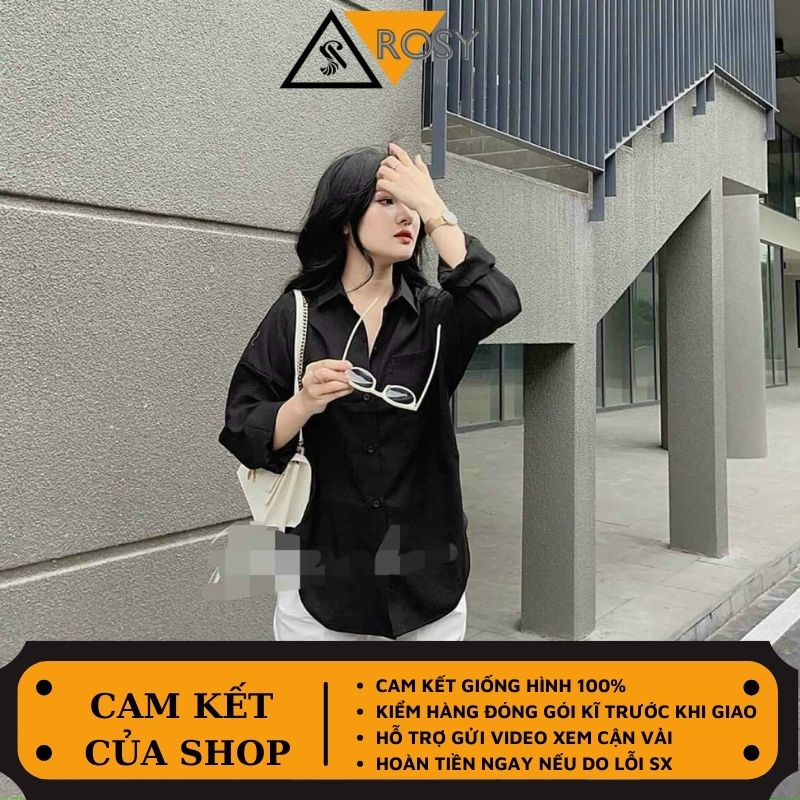 Áo sơ mi tay dài phong cách lịch thiệp chất cao cấp cho nữ