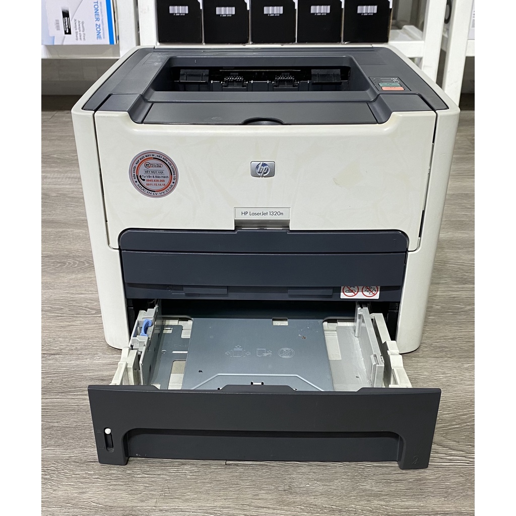 MÁY IN HP LASERJET 1320 CŨ - IN 2 MẶT TỰ ĐỘNG - TRẮNG ĐEN A4 - TẶNG HỘP MỰC MỚI - BH 3 THÁNG