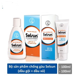 COMBO DẦU GỘI VÀ XẢ SELSUN 100ML GIÚP TÓC SẠCH GÀU HIỆU QUẢ GIẢ SỈ