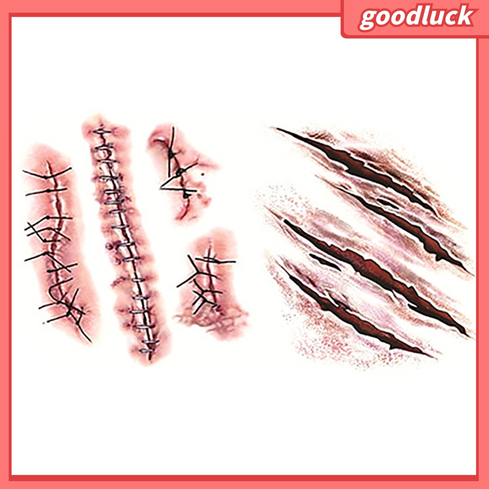 Bộ 5 Hình Xăm Giả Hóa Trang Halloween Độc Đáo