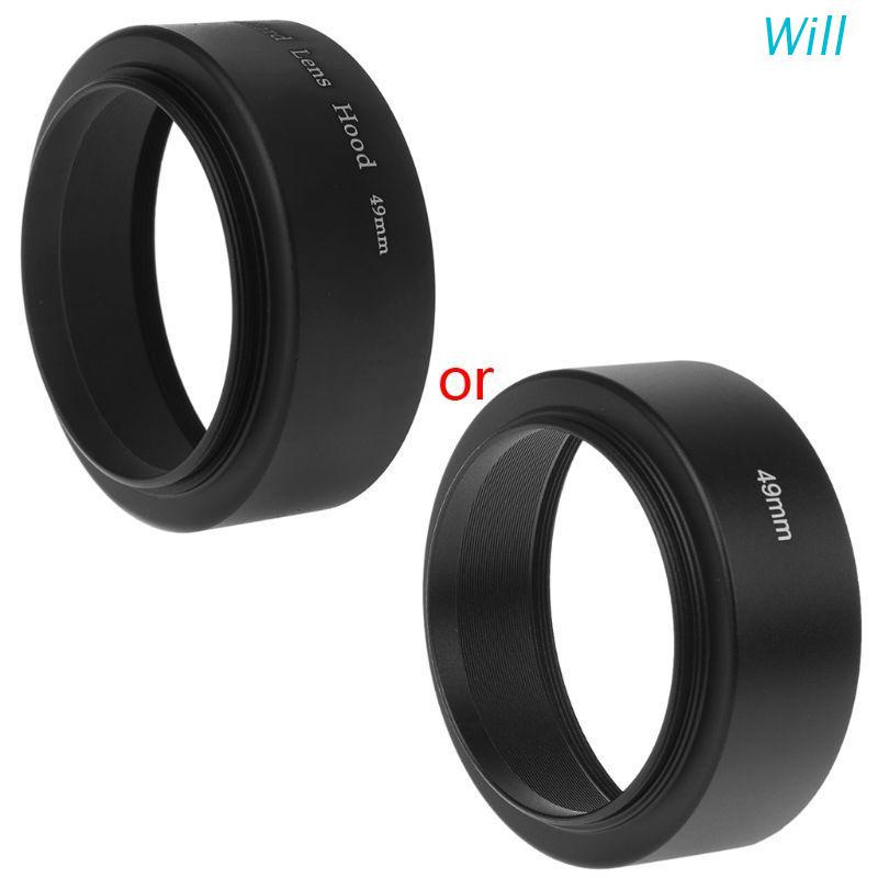 Loa Che Nắng 49mm Cao Cấp Cho Ống Kính Máy Ảnh DSLR SLR