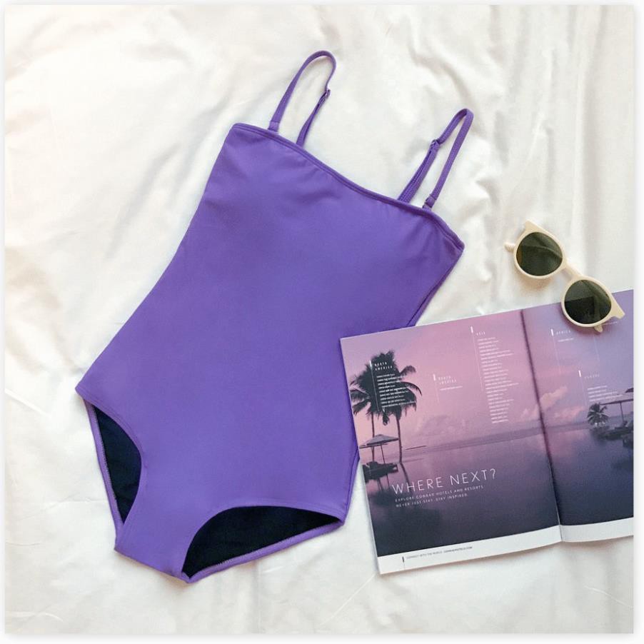 Bikini đẹp, Áo tắm biển nữ mới retro cổ điển đơn giản áo tắm một mảnh nữ trong gió áo tắm retro nữ