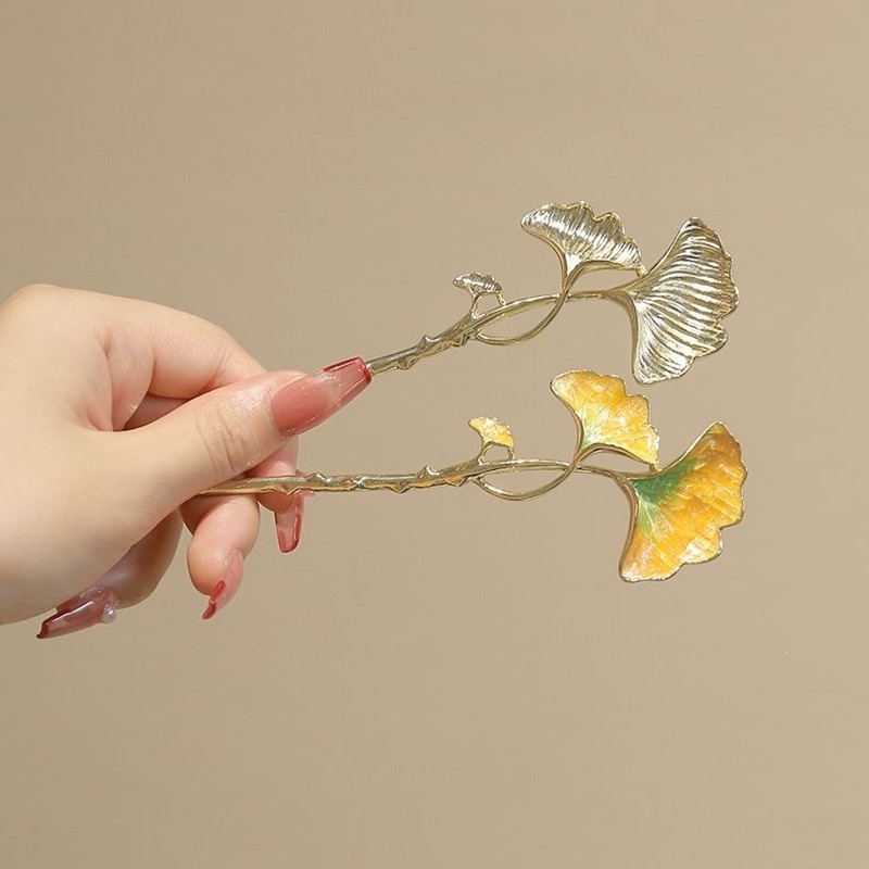 Trâm Cài Tóc Hình Lá Phong Cách Dân Tộc Cho Nữ 2022