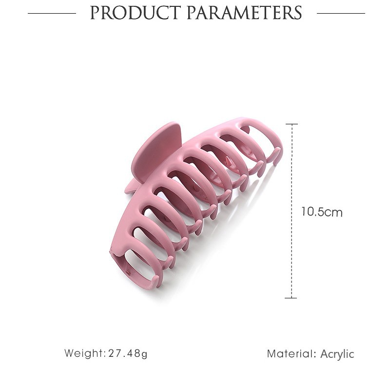 Kẹp tóc màu trơn nhám thời trang Hàn Quốc
