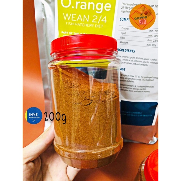 Cám Thái INVE  2/4, 3/5, 5/8  giúp cá mau lớn,đạm cao cho cá thuỷ sinh,guppy ,betta