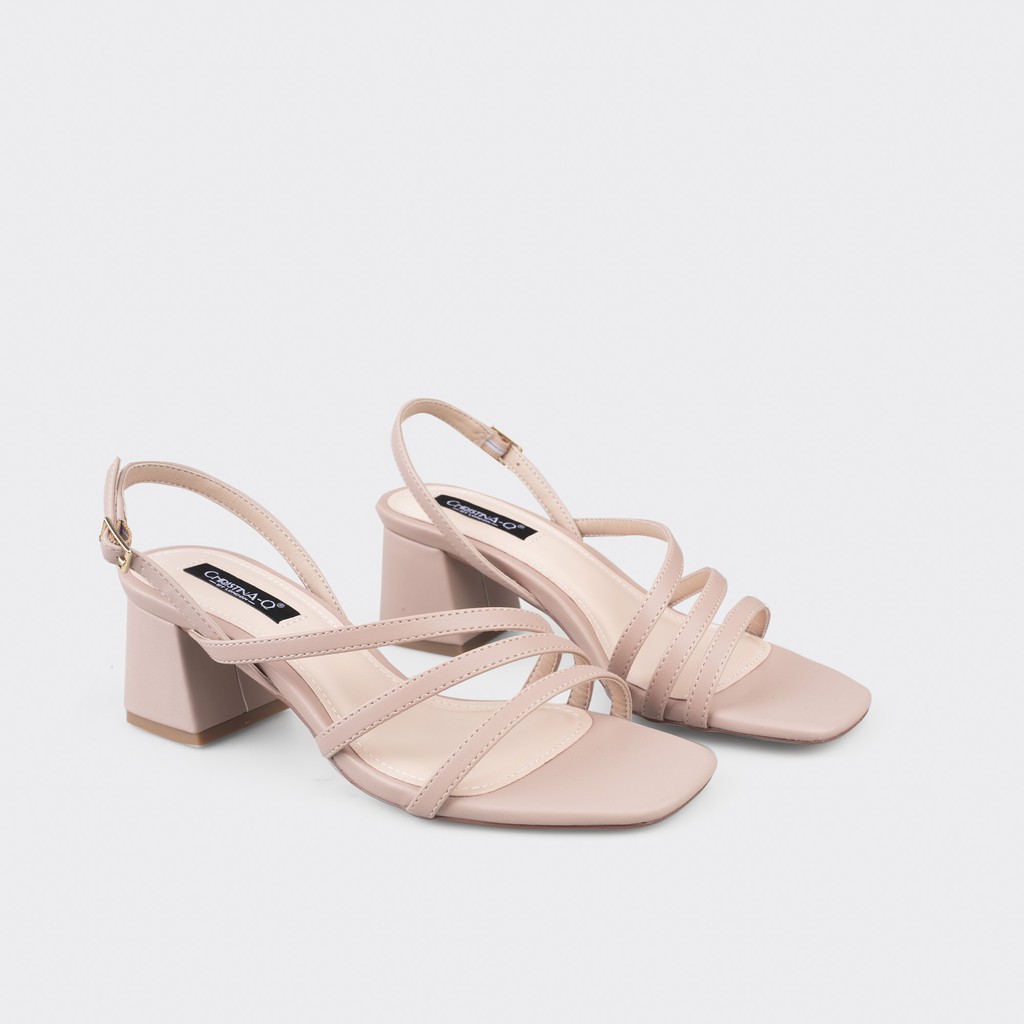 Xăng đan mũi vuông dây mảnh Christina-Q XDN258