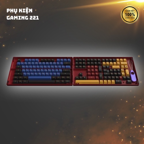 Nút Bàn Phím - AKKO Keycap set – Red &amp; Blue Samurai (PBT Double-Shot/ASA profile/226 nút)