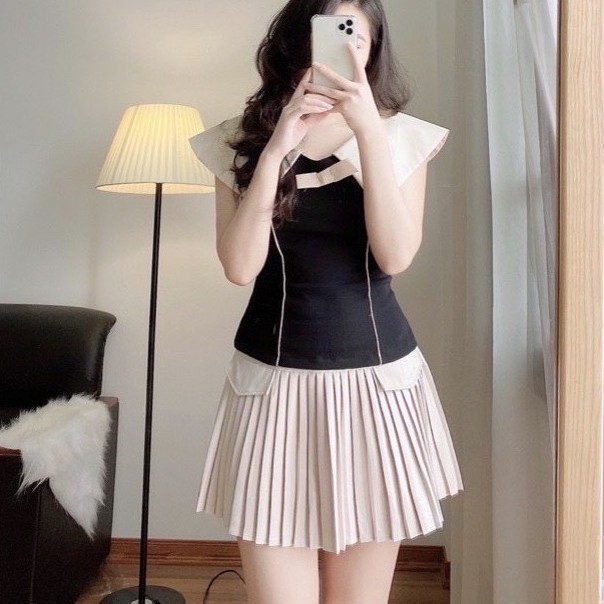 Chân Váy Lưng Cao Xếp Ly Nhỏ Màu Be Hàng Loại 2 Freeship,Chân Váy Ngắn Xếp Ly Cao Cấp Có Quần Trong Dày Dặn Siêu Xinh | BigBuy360 - bigbuy360.vn