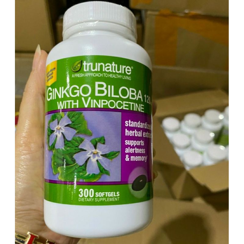 《Date T7. 2023》Viên uống Trunature Ginkgo Biloba 120mg 300 viên Mỹ