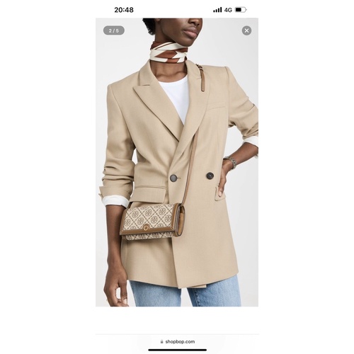 Clutch nữ siêu đẹp Tory burch, mẫu đeo chéo hoạ tiết monogram mới 2022