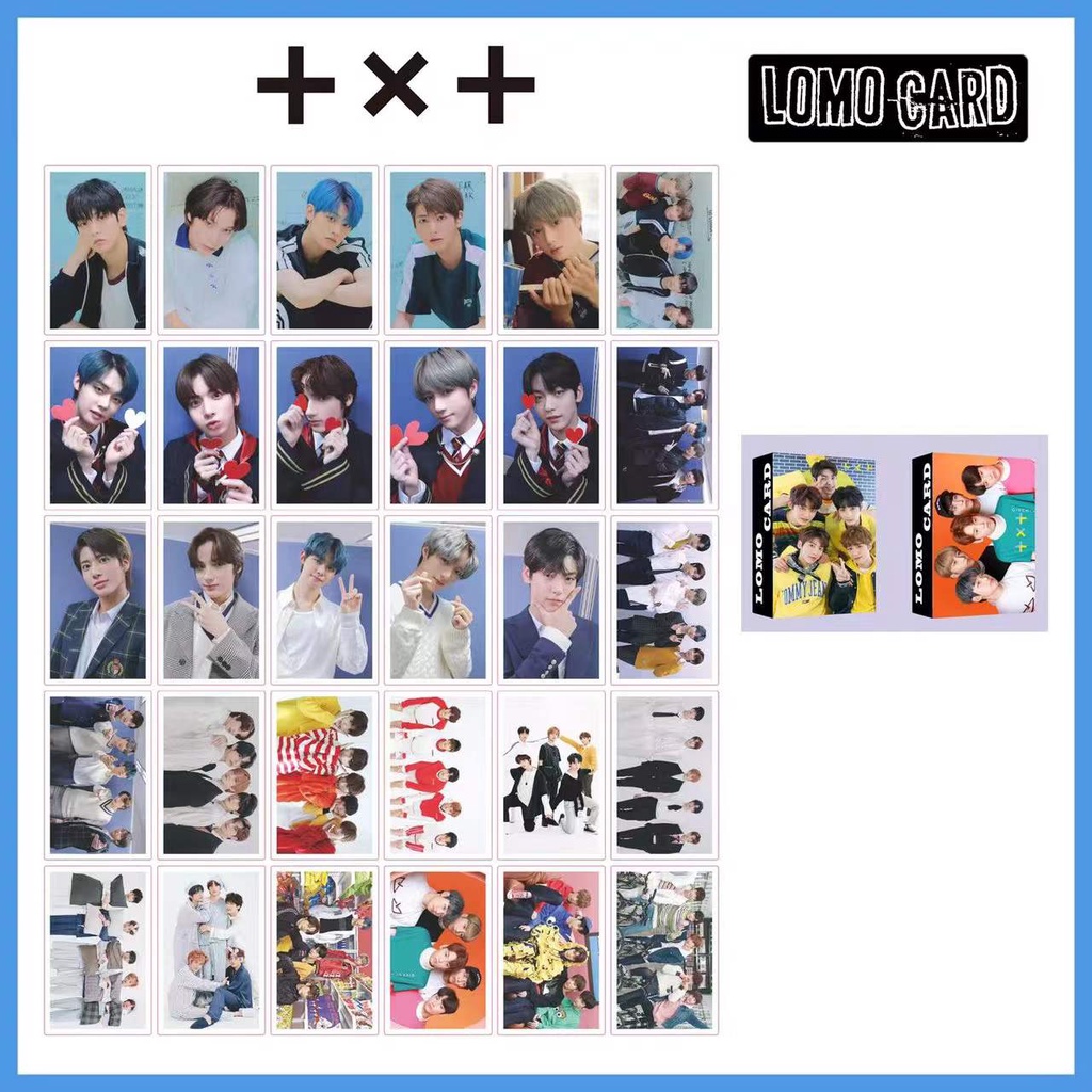 LOMO Thẻ ảnh TXT Cho Người Hâm 55 Cái/bộ Kpop
