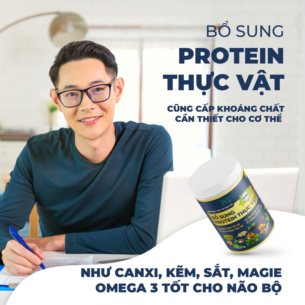 Bột ngũ cốc rau củ bổ sung protein thực vật thuần chay 500g - ảnh sản phẩm 5