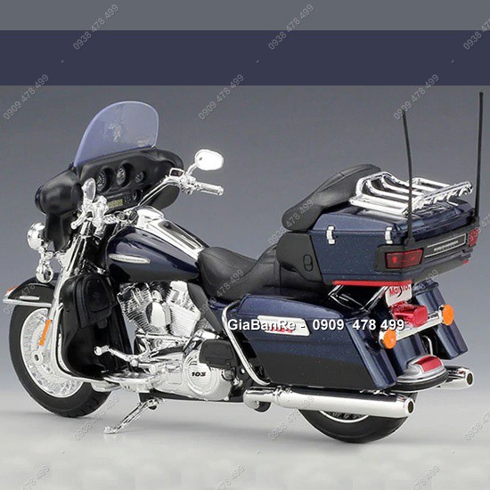 Xe Mô Hình Moto Harley Electra Glide  Tỉ Lệ 1:12- Xanh - Maisto - 8654.2