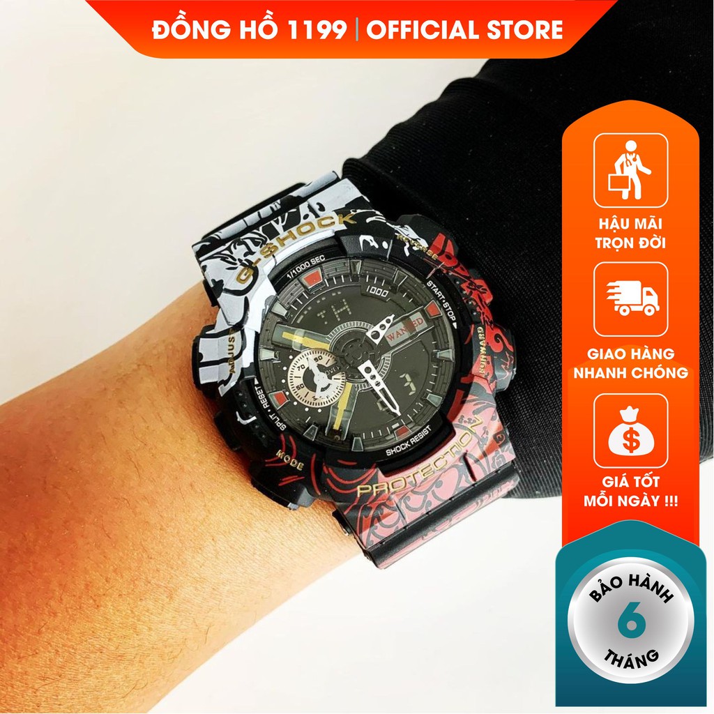 [QUÀ TẶNG] Đồng hồ nam - Đồng Hồ Thể Thao Năng Động Khung Viên Nhựa Đi Tắm Đi Mưa Thoải Mái 1A4LO - 1199 Watches