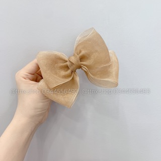 Kẹp nơ voan tiểu thư