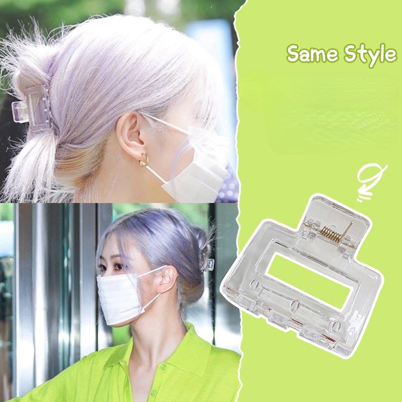 Kẹp Tóc Hình Vuông Thiết Kế Tinh Tế Phong Cách Hàn Quốc Cho Nữ