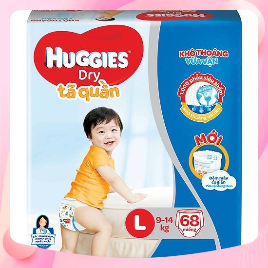 [MẪU MỚI] BỈM HUGGIES TÃ QUẦN  ĐỦ SIZE L68SP02