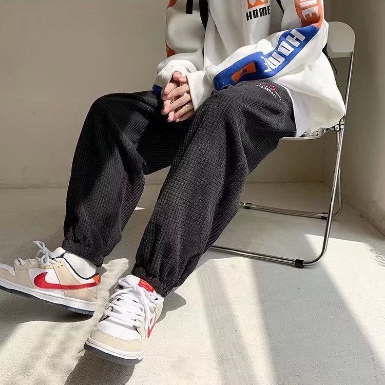 Quần ống rộng phong cách Hong Kong thời trang thu đông mới cho nam
