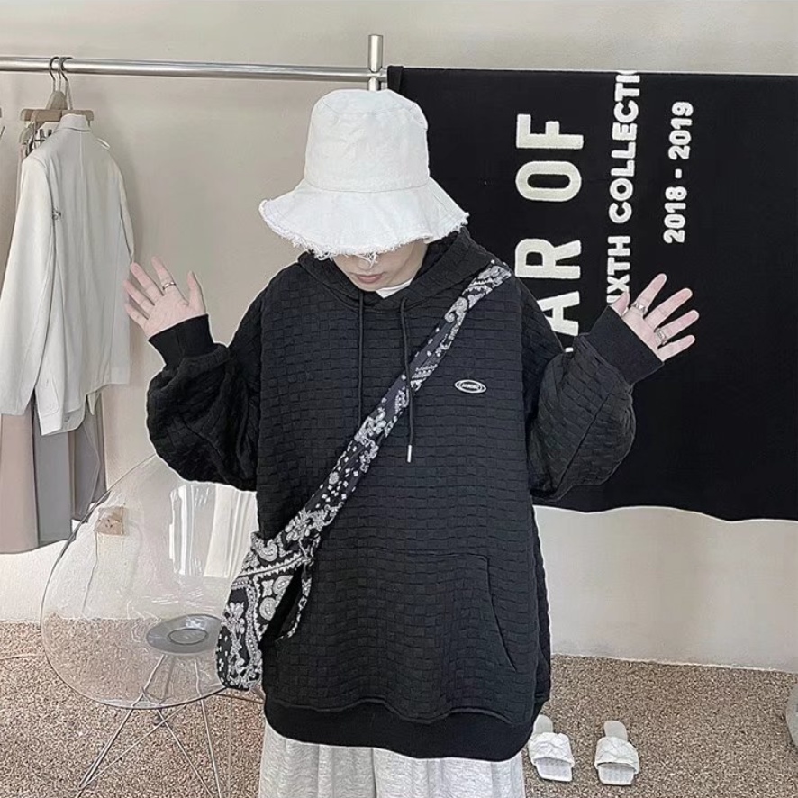 Mới Áo Hoodie nam Màu Trơn Phong Cách Hàn Quốc áo hoodie unisex form rộng Đơn Giản áo hoodie Nữ