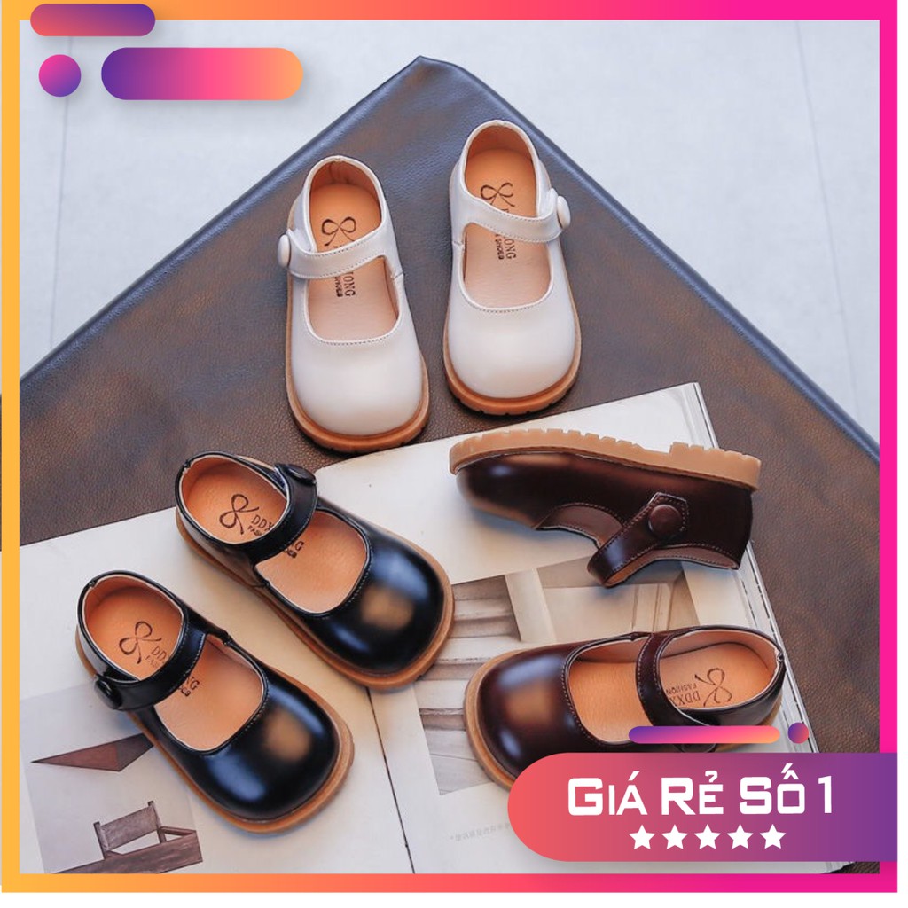 GIÀY DA BÚP BÊ VINTAGE DA LÌ CHO BÉ GÁI, HÀNG CAO CẤP LOẠI 1 CHẤT ĐẸP