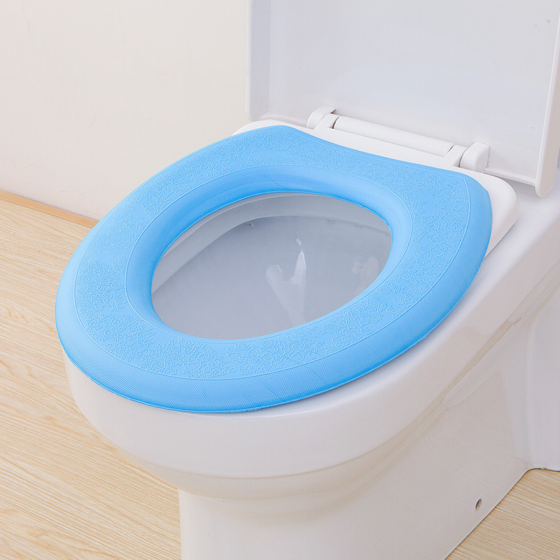 Miếng đệm lót ghế ngồi toilet hình tròn bằng EVA mềm mại chống thấm nước rửa sạch được tái sử dụng được