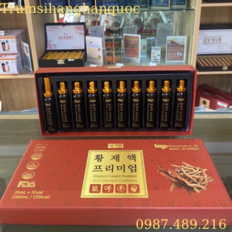 TINH CHẤT HỒNG SÂM - ĐÔNG TRÙNG HẠ THẢO HỘP 10 ỐNG - GIÁ RẺ - CHẤT LƯỢNG - UY TÍN [ Hàng Mới Về ]