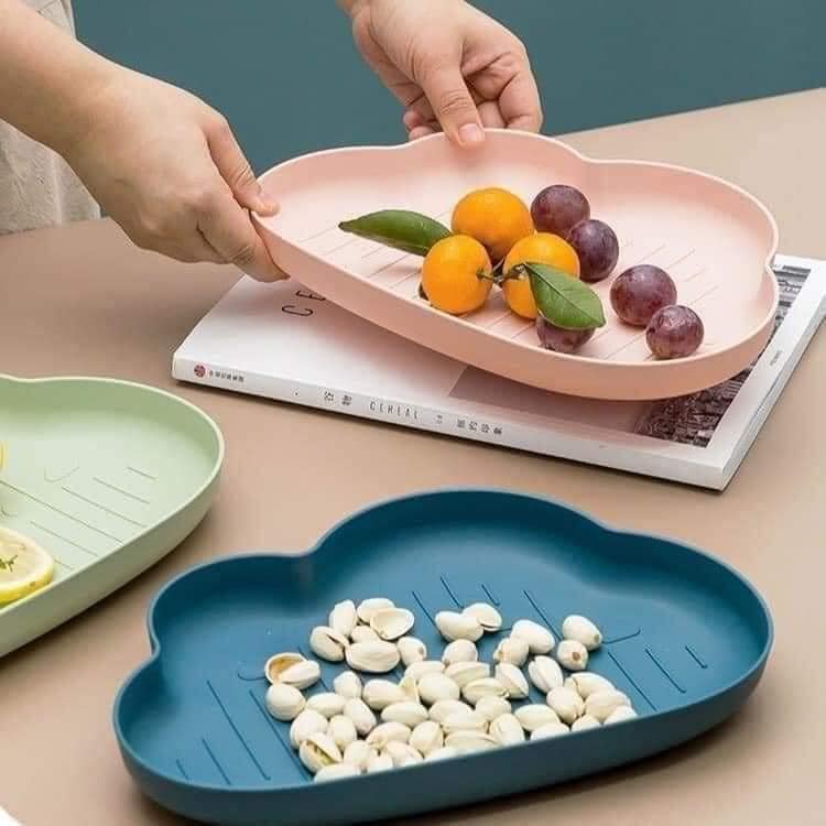 Khay Ăn Dặm cho bé  hoặc đựng đồ ăn Hình Đám Mây(kích thước 28 x 19,5 x3 cm)