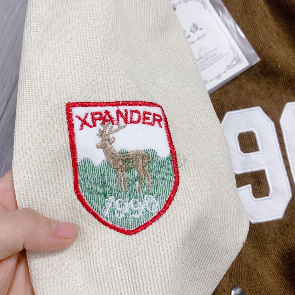 Áo khoác bomber nhung 1990