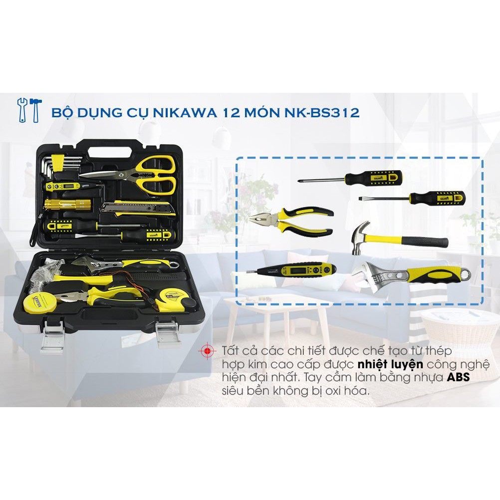 Bộ dụng cụ Nikawa Tools 12 món NK-BS312