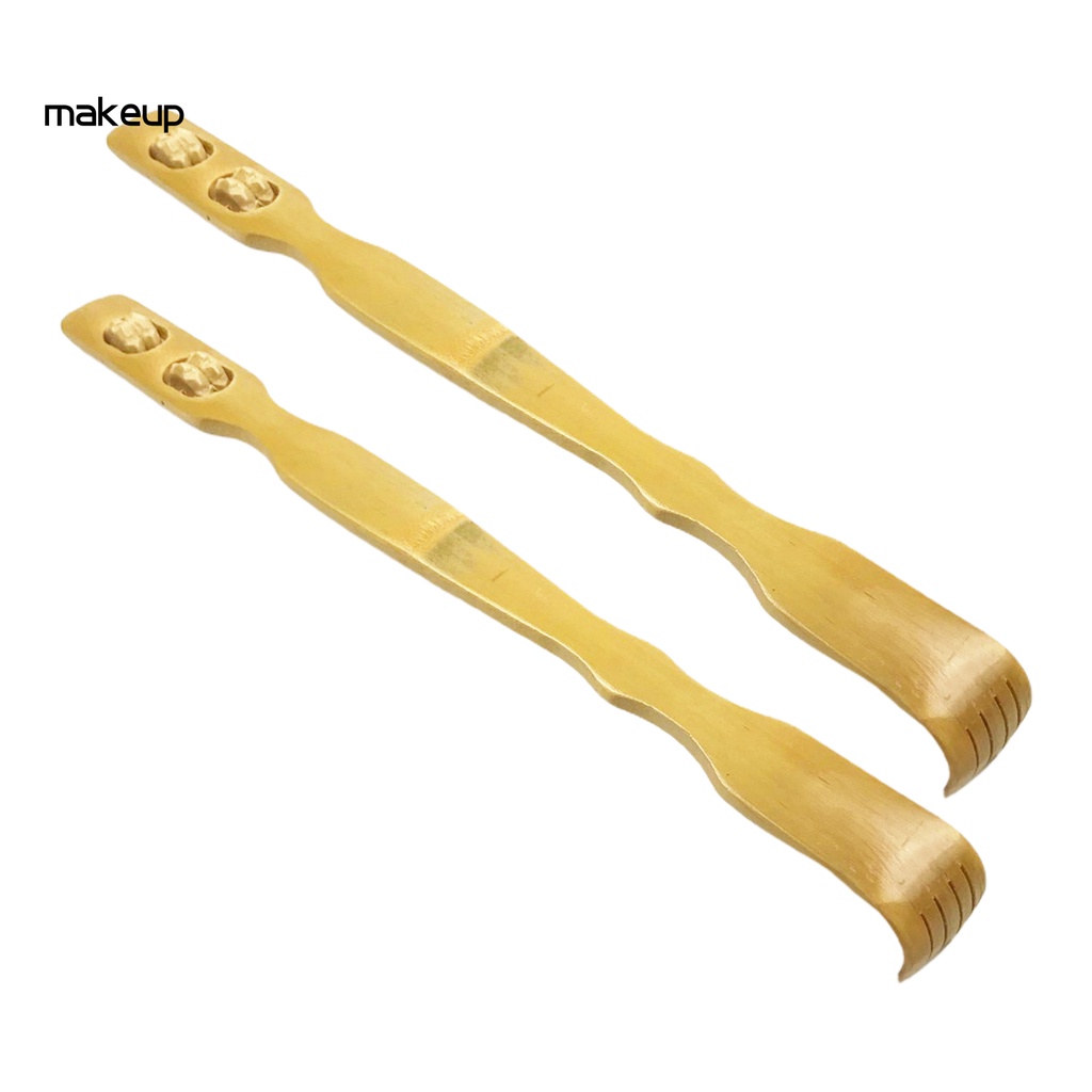 Set 2 cây gãi lưng giảm ngứa massage cơ thể bằng gỗ tre tiện dụng cho người lớn